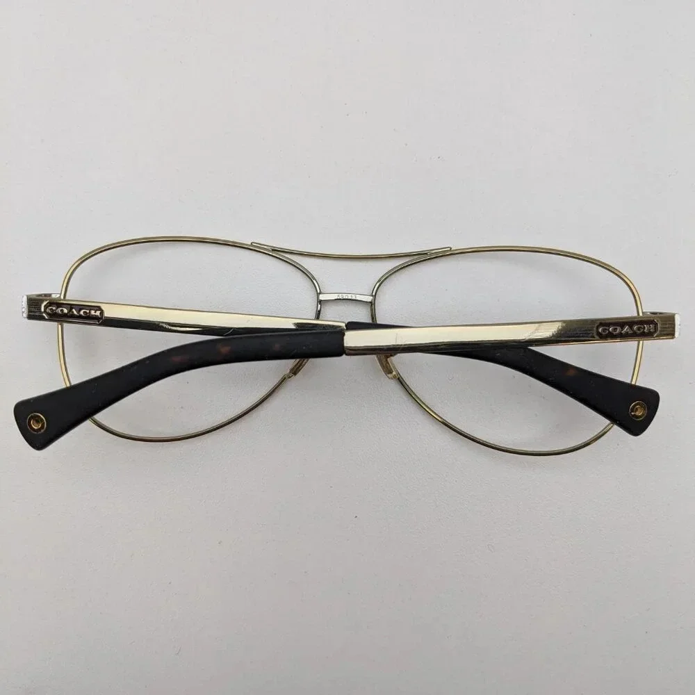 🕶️Frame only! Coach L055 STEFANIE HC7025-9013/T5 Aviator Sunglasses / ALI457🕶️